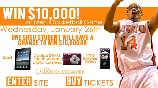 Villas on Sycamore $10,000 shot Jan 26 vs. SFA