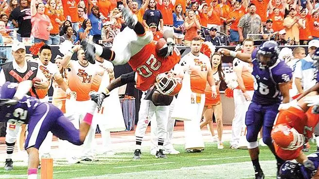 Bearkats roll 45-10