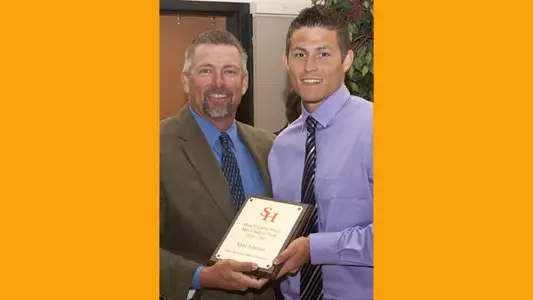 Matt Johnson earns men's indoor MVP honors