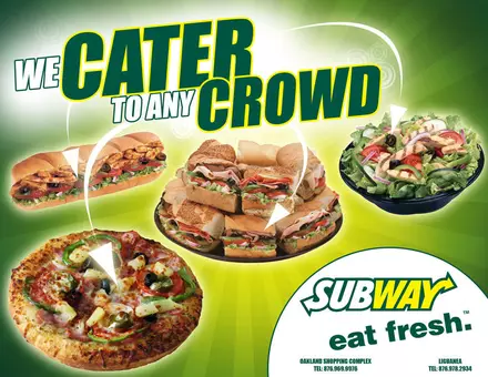 Subway Catering Infromation (Huntsville Locations)