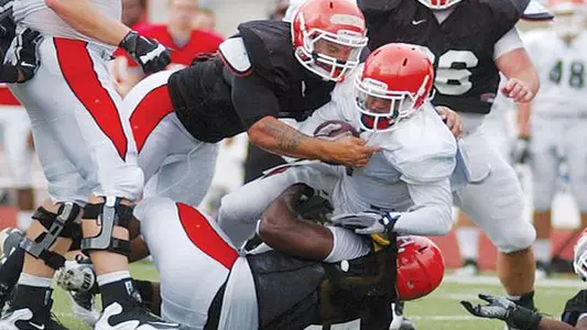 Young players getting shot in scrimmage