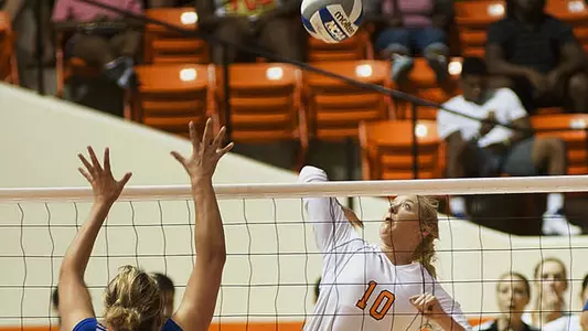Kats roll through McNeese in three sets