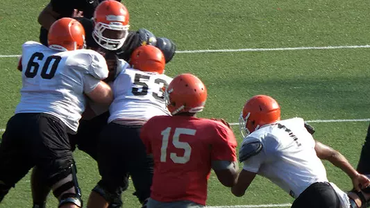 Bright spots in first scrimmage
