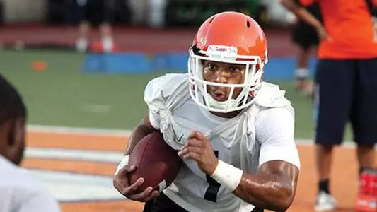 Excitement high at camp's opening practice