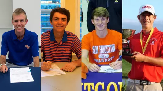 Four sign with Men's Golf