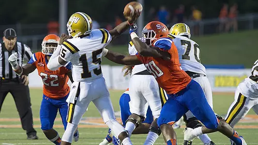 Sam Houston climbs in both polls after win