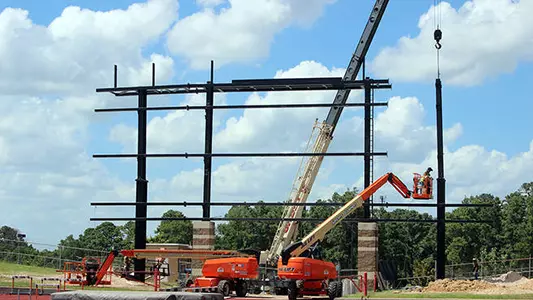 New Video Board Installation Begins at Bowers