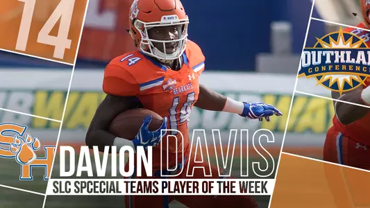 Davis named SLC, STATS FCS player of the week