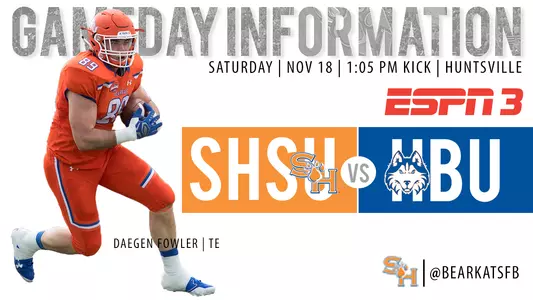 Bearkat Gameday Info vs HBU