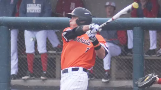 Kats drub Bradley, 14-7 in first of DH action