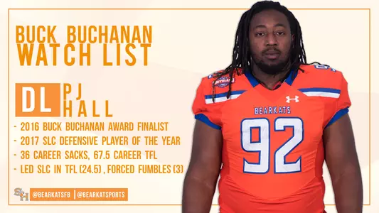 Hall named to Buchanan Award watch list