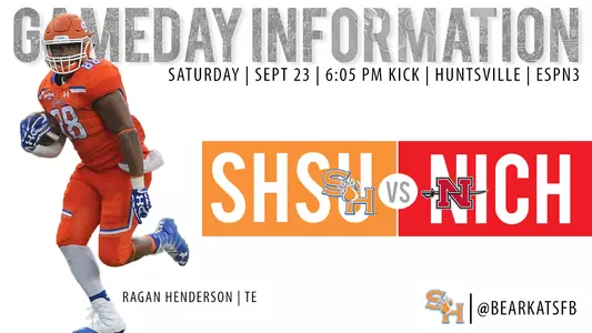 Bearkat Gameday Info vs Nicholls