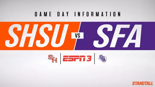 Gameday Info vs Stephen F. Austin