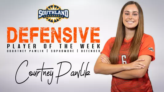 Pawlik Named SLC Defensive Player of the Week