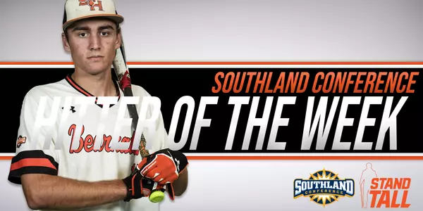 Cowser named SLC Hitter of the Week