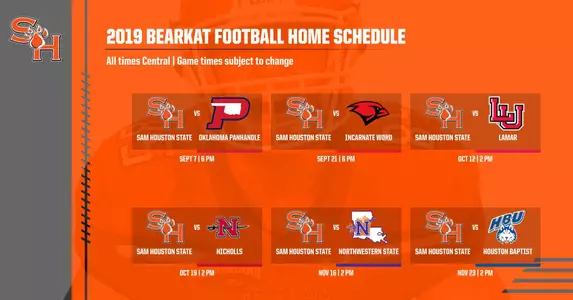Game times set for 2019 season