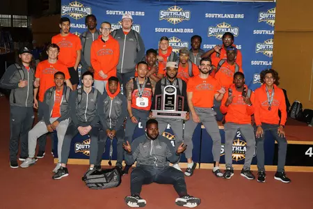 SHSU men SLC indoor runner ups