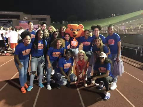 WBB at FB game