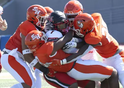 Bearkat defense smothers a Lamar running back