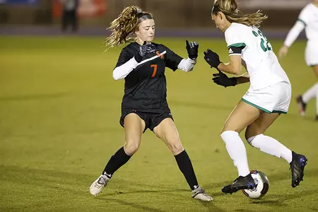 Summer Knox plays the ball against Utah Valley
