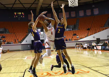 Jarren Cook shoots against Hardin-Simmons