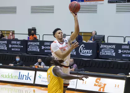 Kian Scroggins floater against Southeastern La.