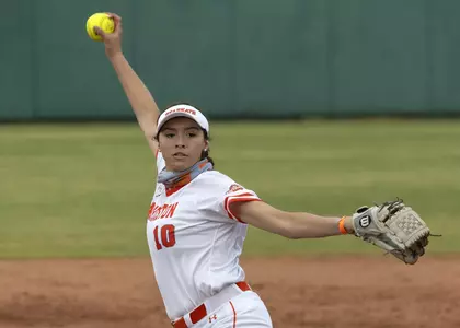 Mika Vento pitches against Houston