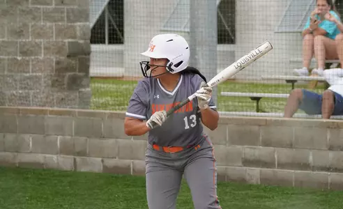 Kayte Martinez bats against HBU