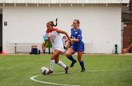Pam Murray dribbles against HBU
