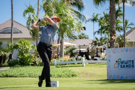Bret Gray tees off at White Sands Invitational