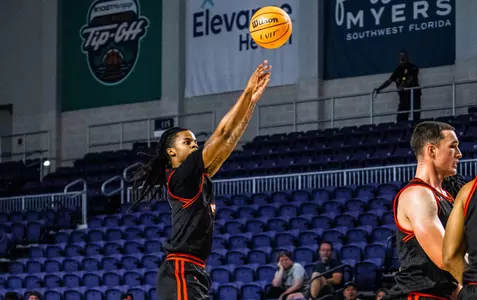 Lamar Wilkerson shoots a 3 against NIU