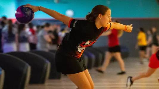 Denise Blankenzee rolls at the Kat Klash