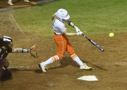 Hannah Scheaffer hits against Texas A&M