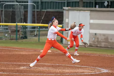 Regan Dunn pitches against Dayton