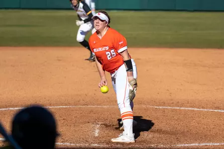 Christine Billmeier pitches against Wichita State