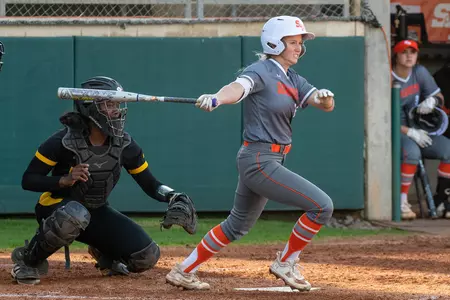 Sheridan Fisher bats against Kennesaw State