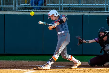 Hannah Scheaffer hits against Tarleton