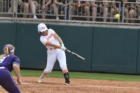 Kylie Hobbs hits a home run against SFA