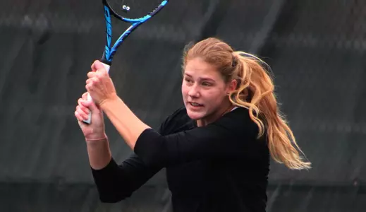 Anastasia Khohklova returns a shot