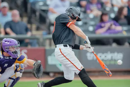 Lane Brewster bats against LSU