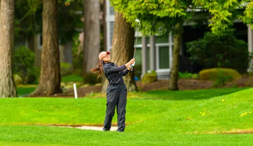 Zulaikah Nasser watches her shot at the 2023 WAC Championships
