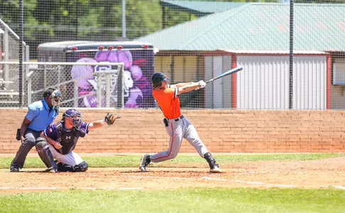 Justin Wishkoski takes a cut against SFA