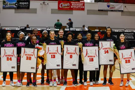 SHSU WBB Senior Night 2024