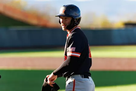 The Liberty Men’s Baseball teams plays against Sam Houston at the Liberty Baseball Stadium on March 28, 2024. (Photo by: Matt Reynolds)