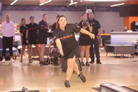 Abigail Burke rolls at the Kat Club Kickoff