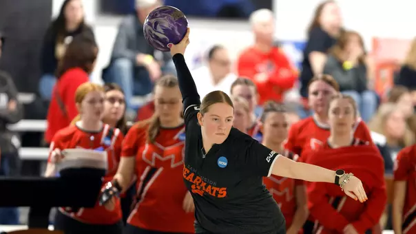 Jessica Sillis rolls at the 2026 NCAA Rochester Regional