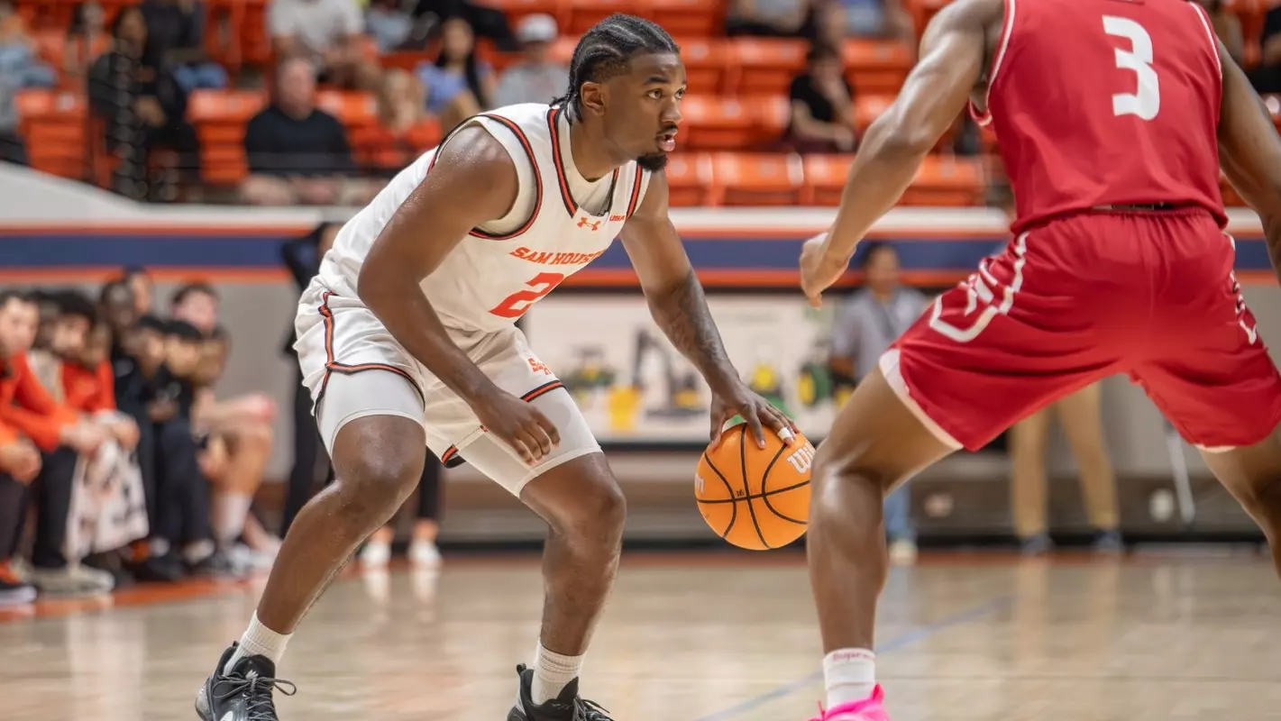 Jacobe Coleman dribbles against Jax State