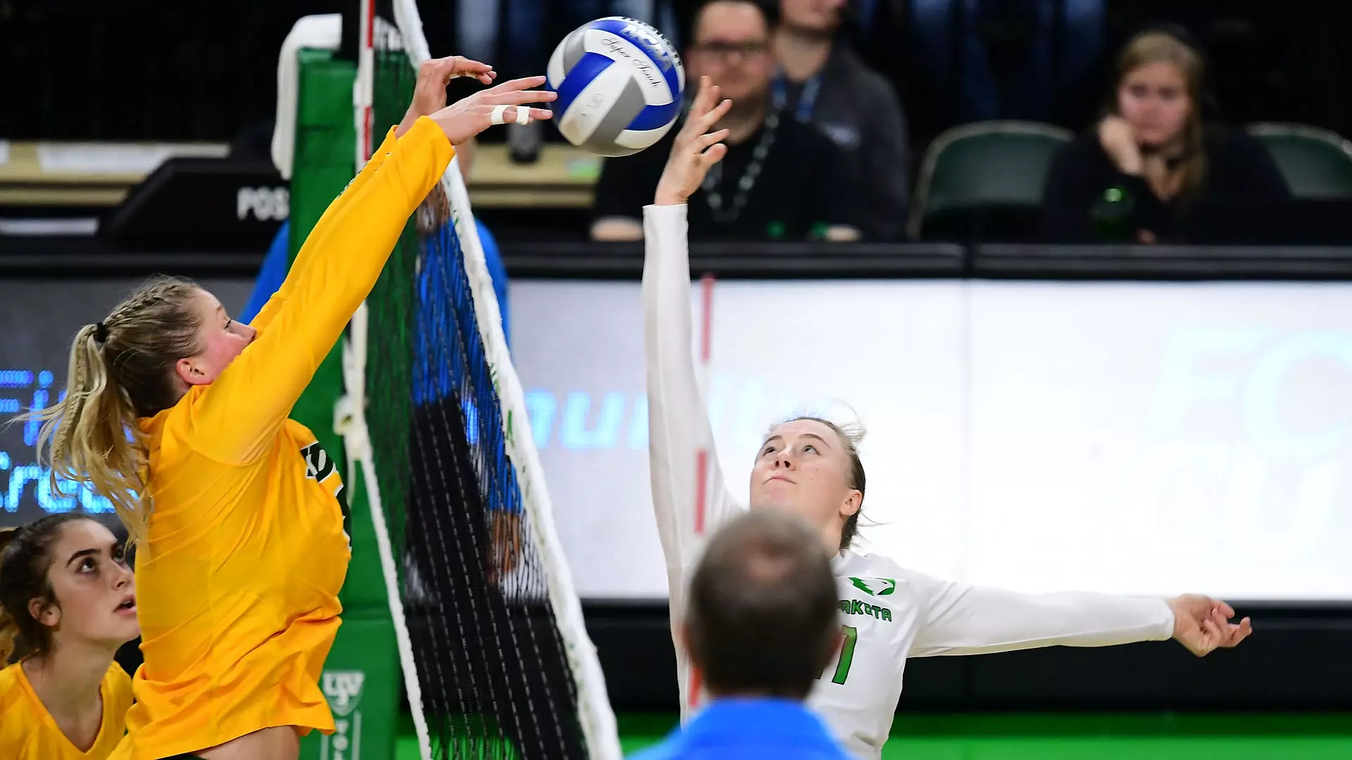 North Dakota State's Bella Lien against North Dakota in the Betty Engelstad Sioux Center.