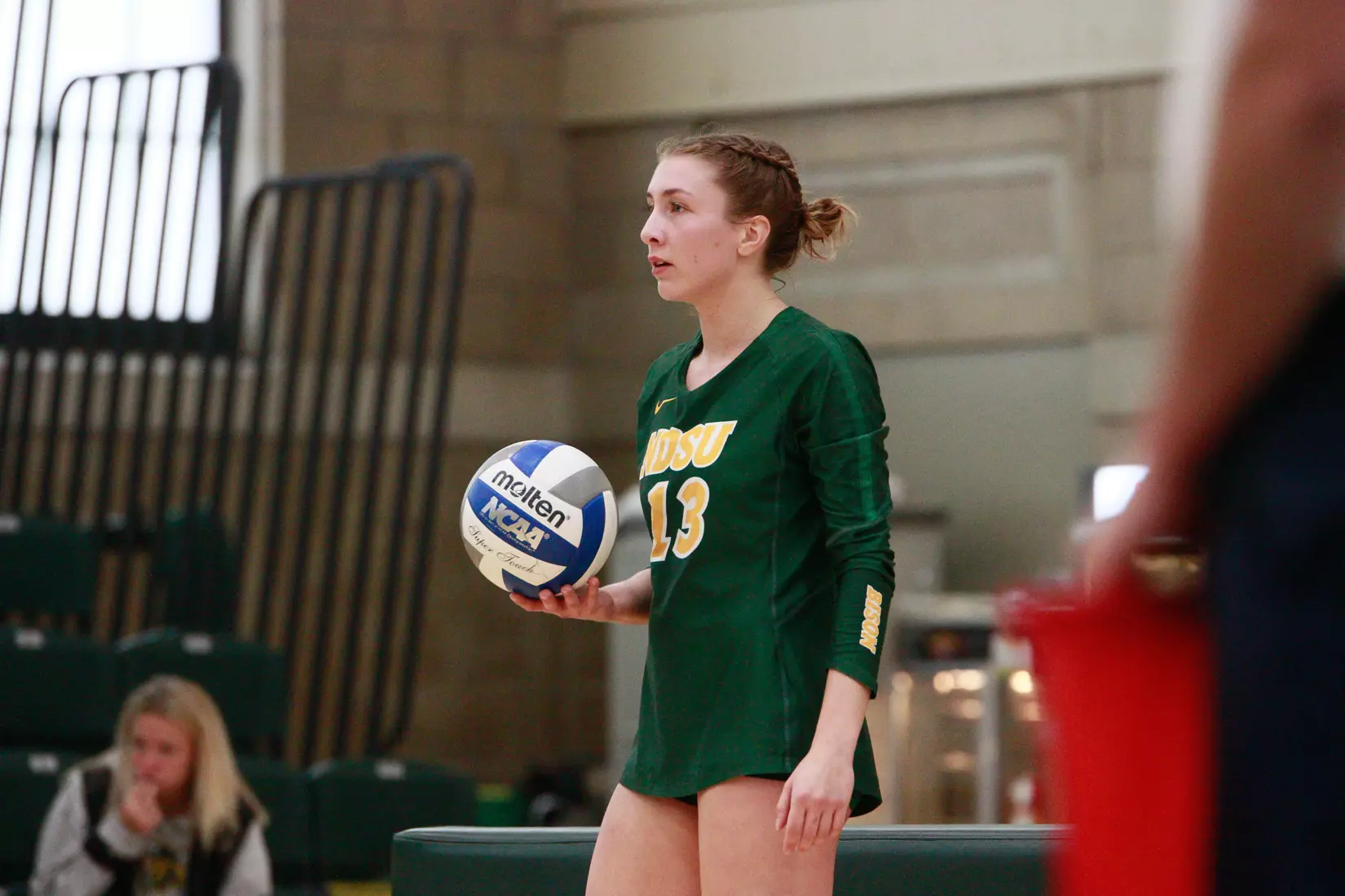 North Dakota State's Alexis Bachmeier against Denver in the Bentson Bunker Fieldhouse.