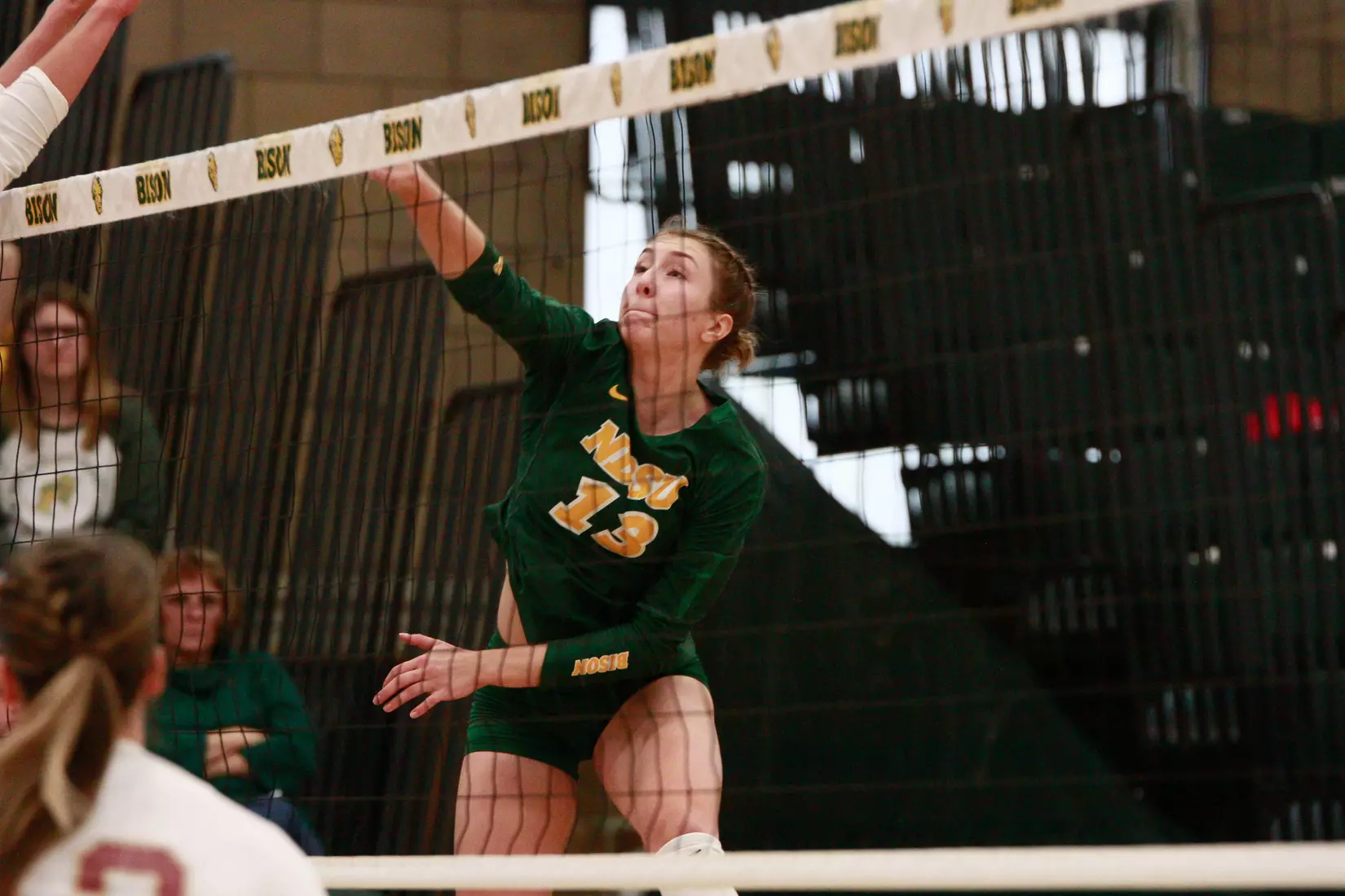 North Dakota State's Alexis Bachmeier against Denver in the Bentson Bunker Fieldhouse.